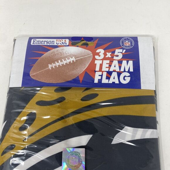 Jacksonville Jaguars NFL Football 3' x 5' Team Flag Banner Vintage 90s - Picture 3 of 6